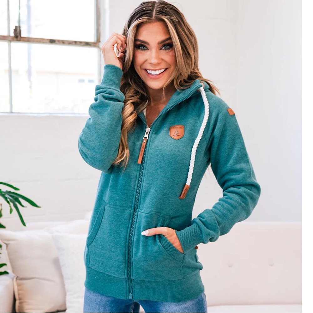 Wanakome Hera Full Zip Hoodie - Mallard - Medium